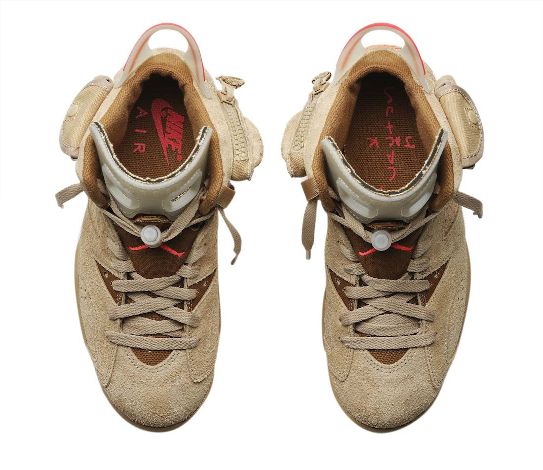 Travis Scott X Air Jordan 6 British Khaki – Kickheatstore