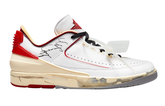 Off-White X Air Jordan 2 Low White Varsity Red